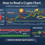 How to Read a Crypto Chart: Candlesticks, Support Levels, and RSI Explained