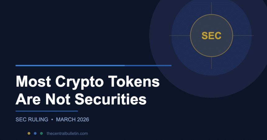 SEC ruling that most crypto tokens are not securities, March 2026