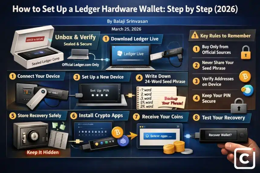 setting up ledger hardware wallet