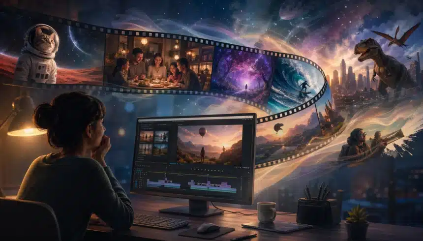 No cameras, no crew, no problem. Learn how 2026’s video AI has evolved to understand human emotion and physics, making professional filmmaking as simple as a text message.