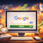 Google search algorithm update visualization with publisher website traffic charts and E-E-A-T quality signals showing the March 2026 core update completing after 12 days