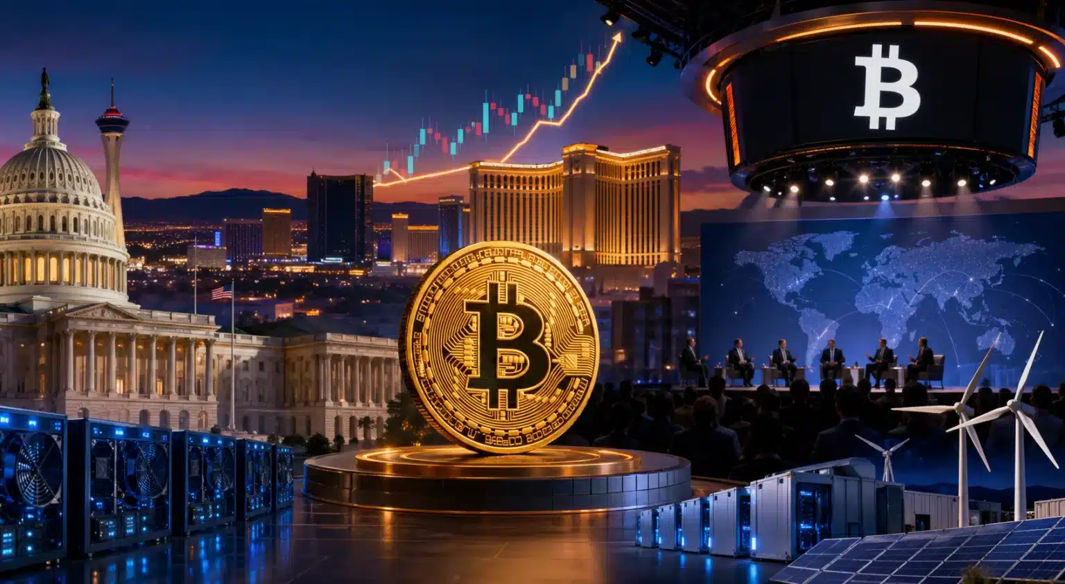 Everything You Missed on Day 2 of Bitcoin Conference: Vegas, Valuations, and Volatility