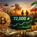 Bitcoin Hits $72,000 as US-Iran Ceasefire Adds $100 Billion to Crypto Markets