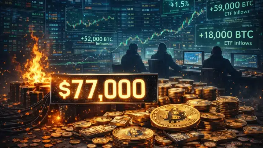 Bitcoin 77000 Who Is Buying the Dip ETF Inflows April 2026 | The Central Bulletin