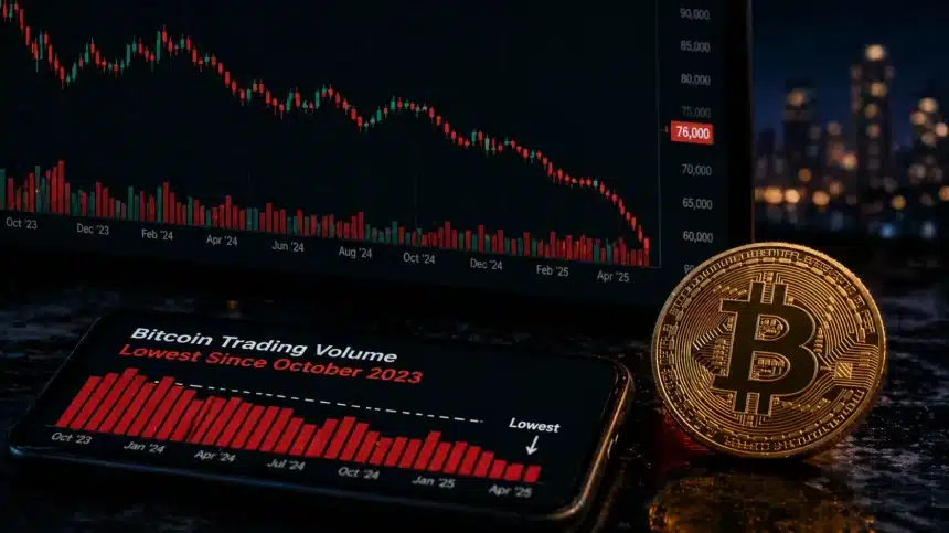 Bitcoin Trading Volume Just Hit Its Lowest Level Since October 2023. What History Says Happens Next. | The Central Bulletin