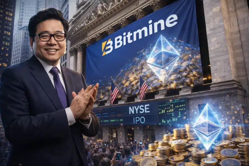 Tom Lee’s Bitmine Lists on NYSE With 4.8 Million ETH. That Is Nearly 4% of All Ethereum.