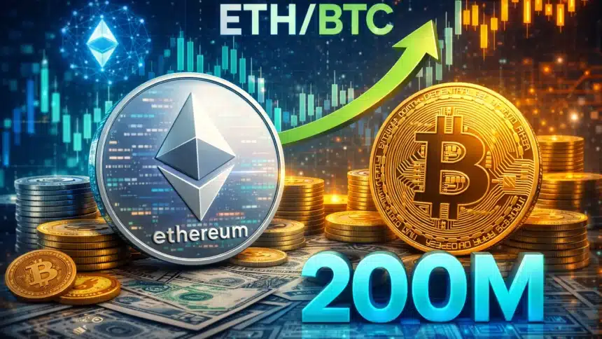 Ethereum Outperforms Bitcoin as ETH/BTC Ratio Bounces from 2026 Lows and Q1 Transactions Hit Record 200 Million