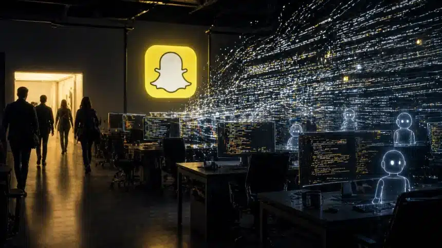 Snap Fired 1,000 People. AI Now Writes 65% of Its Code. The Stock Jumped 7%. | The Central Bulletin