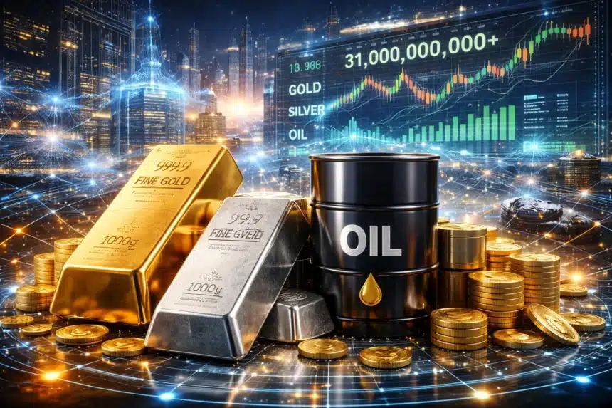 Gold, Silver, and Oil Are Now Trading On-Chain. Volume Just Hit $31 Billion in a Single Week.