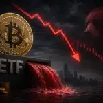 Spot bitcoin ETFs experienced a significant net outflow of $649 million, marking the largest withdrawal since January.