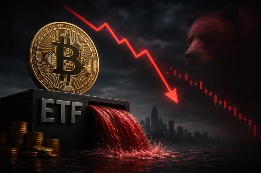 Spot bitcoin ETFs experienced a significant net outflow of $649 million, marking the largest withdrawal since January.