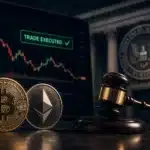 Gary Gensler's poster child for crypto compliance has executed its first trade after nearly a decade of development, marking a significant milestone in the company's history.