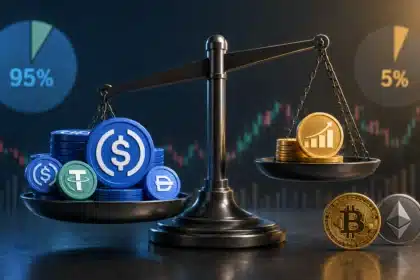 Stablecoins currently account for approximately 95% of the broader stablecoin universe, despite tokenized money market funds offering higher yields.