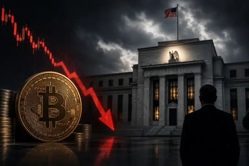 The new US Fed chair, Kevin Warsh, is set to be sworn in, with many experts predicting a low likelihood of interest rate cuts, which could impact the value of Bitcoin, currently trading at $76,985.00.