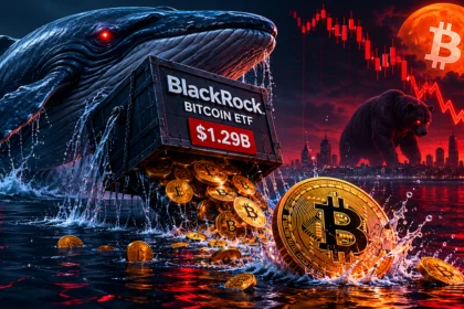A massive $1.29 billion block of BlackRock's bitcoin ETF was sold in a single dark pool trade on Tuesday.