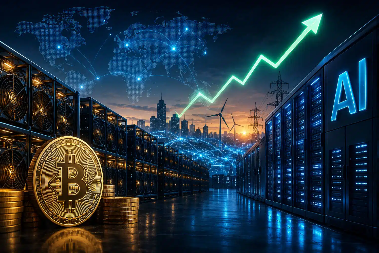 Bernstein analysts predict significant upside in several bitcoin miners, citing $90 billion in AI data center deals as a key growth driver.