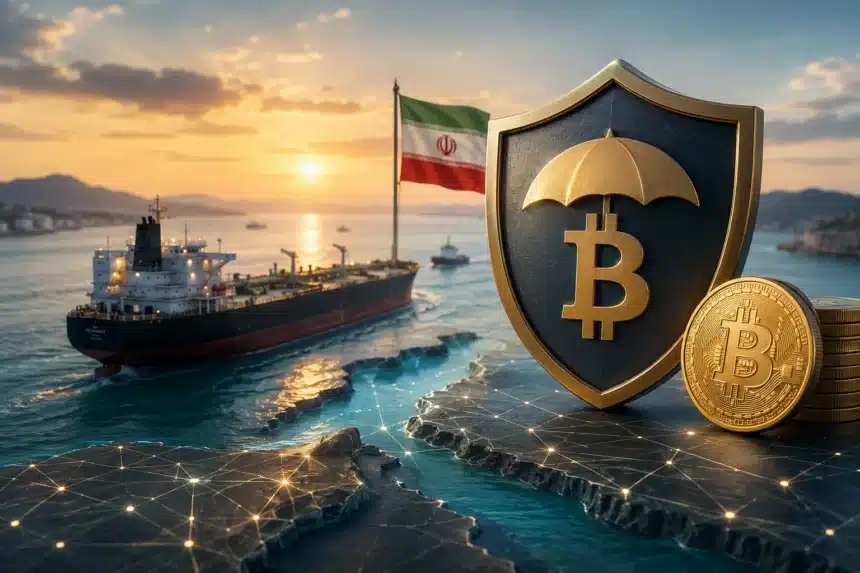 Hormuz Safe, a bitcoin settled insurance platform, aims to generate $10 billion in revenue, according to an Iran linked report.