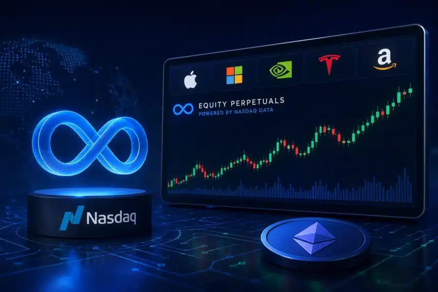 A DeFi exchange becomes the first to offer equity perpetuals powered by Nasdaq data, marking a significant milestone in the intersection of traditional finance and decentralized markets.