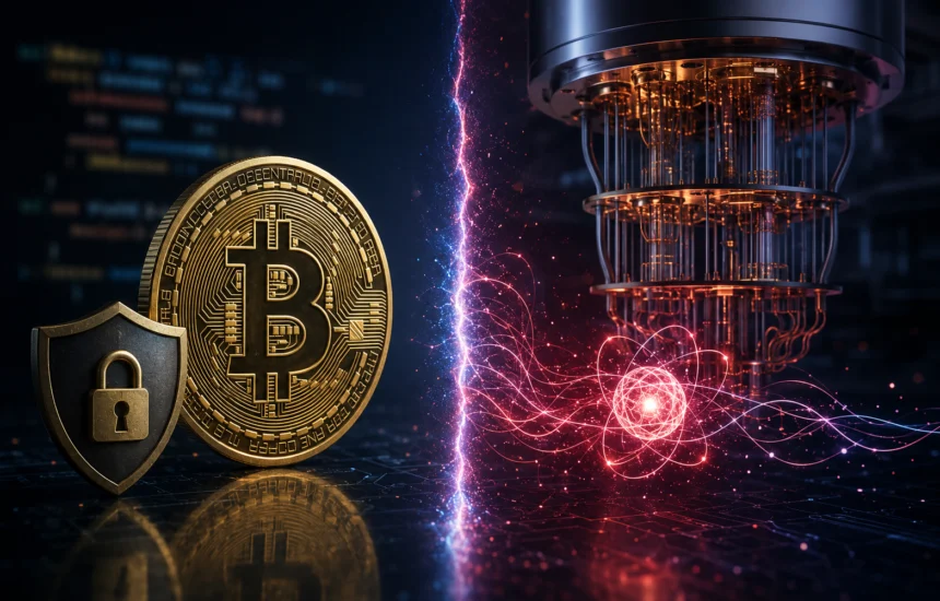 Bitcoin's Elliptic Curve Digital Signature Algorithm (ECDSA) is theoretically vulnerable to Shor's algorithm, requiring an estimated 2,500 to 3,000 logical qubits for a practical attack.