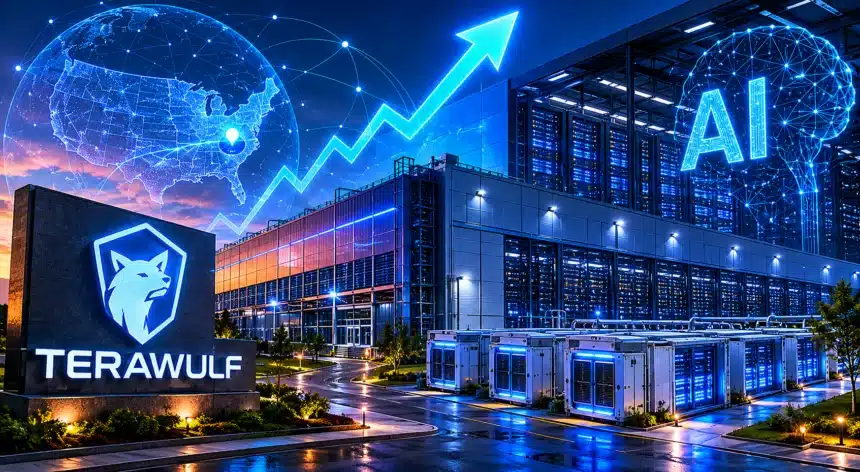 TeraWulf's stock price surged 13% following the announcement of a new 1 gigawatt AI data center facility in Kentucky.