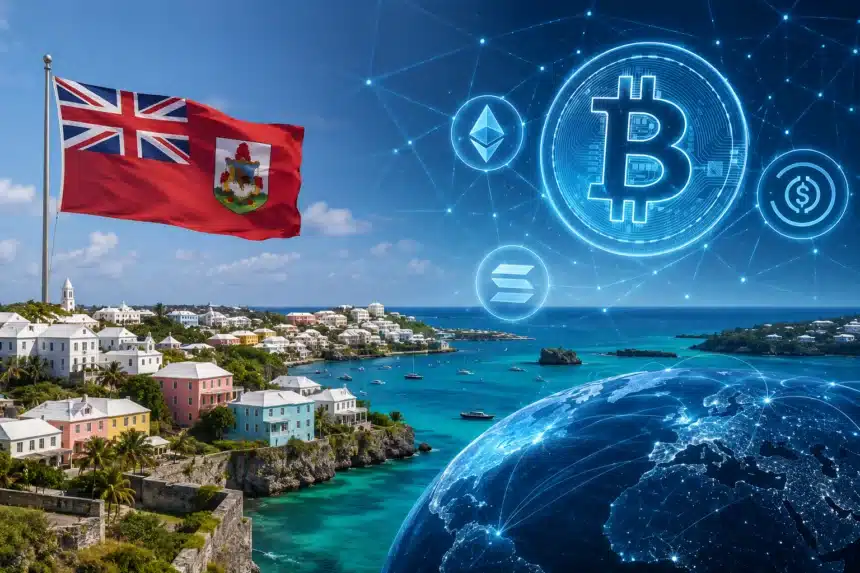 Bermuda, a small island nation, aims to become the world's first fully onchain economy, with the government announcing a partnership with Circle and Coinbase to achieve this goal.