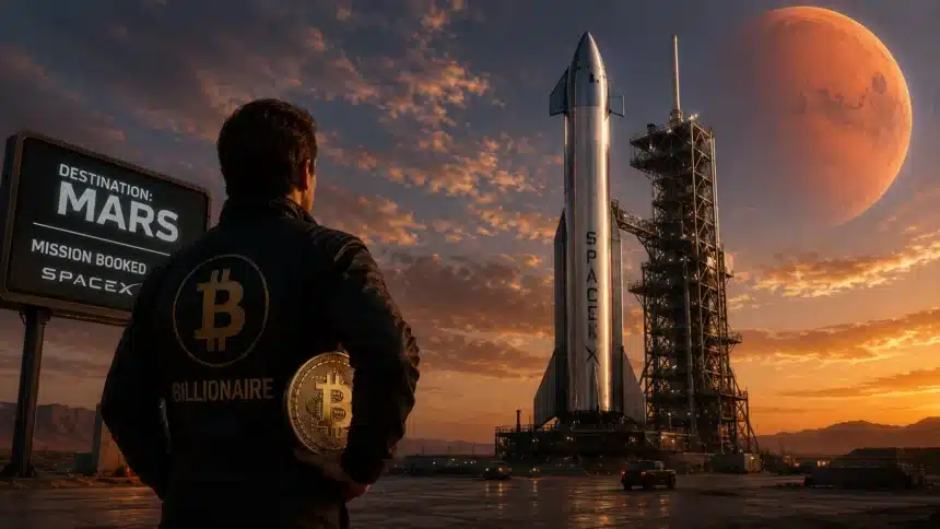 Bitcoin billionaire books first SpaceX Mars mission