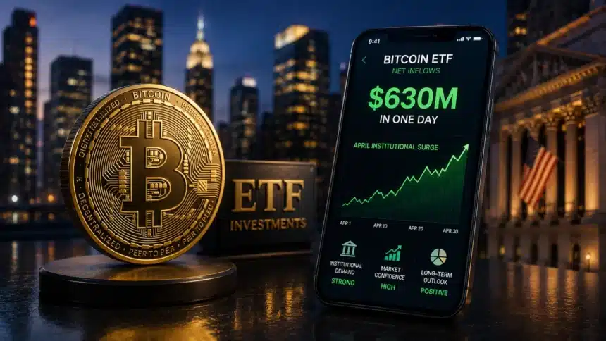 Bitcoin ETF Inflows Hit $630M in One Day: Inside April's Institutional Surge | The Central Bulletin