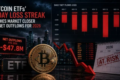 Bitcoin ETFs' 6 day loss streak pushes market closer to net outflows for 2026