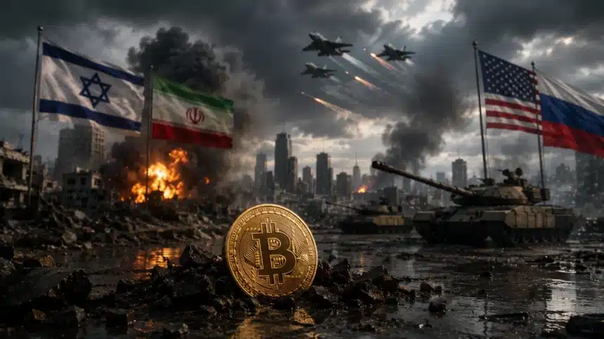 Bitcoin left behind in the geopolitical melee