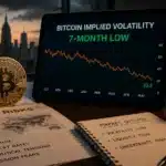Bitcoin implied volatility drops to 7-month low despite macro risks