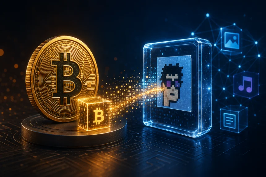 Casey Rodarmor launched the Bitcoin Ordinals protocol in January 2023, enabling data inscription on individual satoshis.
