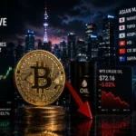 Bitcoin trades above $77,000 as oil's 5% slide pushes Asian equities higher