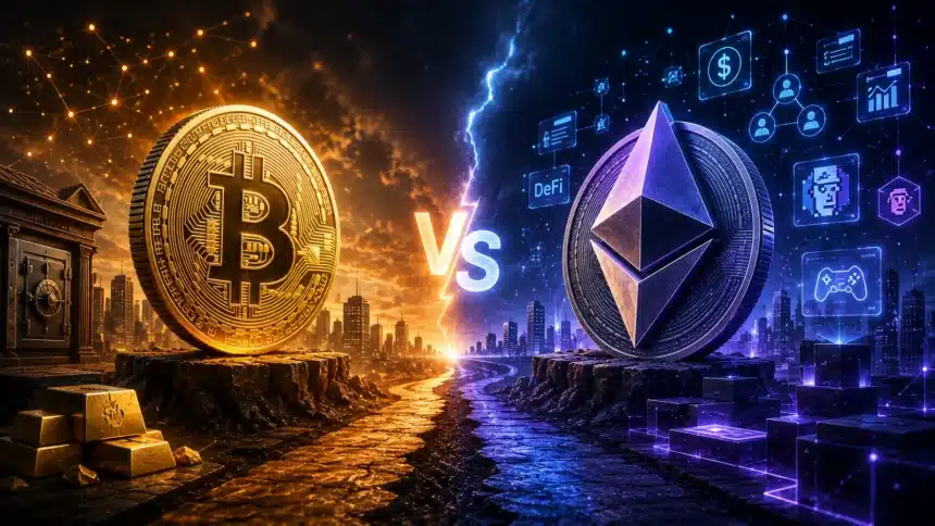 Bitcoin vs Ethereum: Design Philosophy, Use Cases, and the Long Term Bet