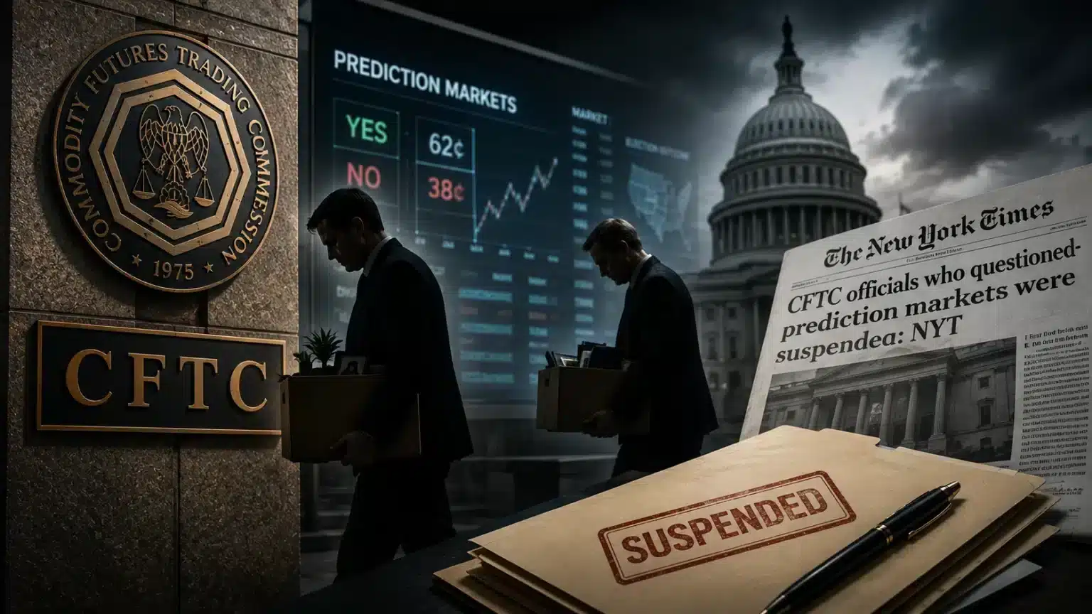 CFTC officials suspended for questioning prediction markets
