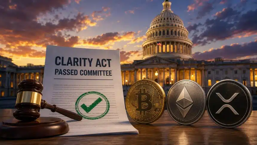 The CLARITY Act Just Passed Senate Committee. Here Is What It Means for Bitcoin, Ethereum, and XRP