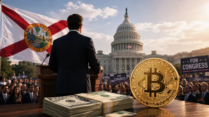 Florida congressional candidate liquidates $800K in Bitcoin to fund campaign