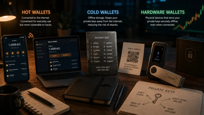 How to Store Bitcoin Safely: Hot Wallets, Cold Wallets, and Hardware Explained