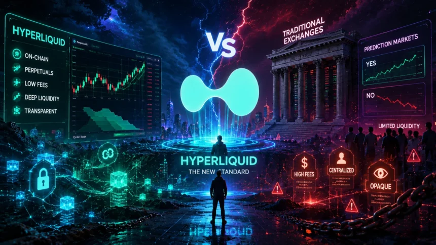 Hyperliquid is emerging as a challenger to traditional exchanges and prediction markets, says FalconX