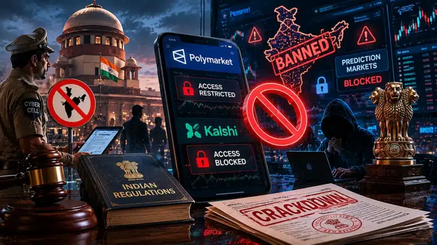 India cracks down on prediction markets: Polymarket goes dark