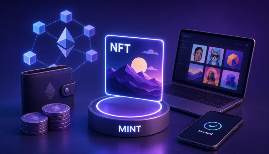 Ethereum's average gas fee for a simple ERC 721 mint peaked at over $100 in Q4 2021, driven by high network congestion.