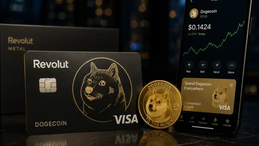 Revolut physical payment card for Dogecoin mainstream adoption