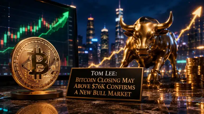tom lee bitcoin 76k bull market may 2026
