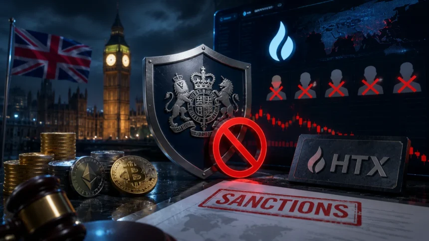UK Issues Sanctions Against Justin Sun's HTX, Other Crypto Firms Over Alleged Russia Ties
