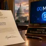 warren meta stablecoin zuckerberg may 2026