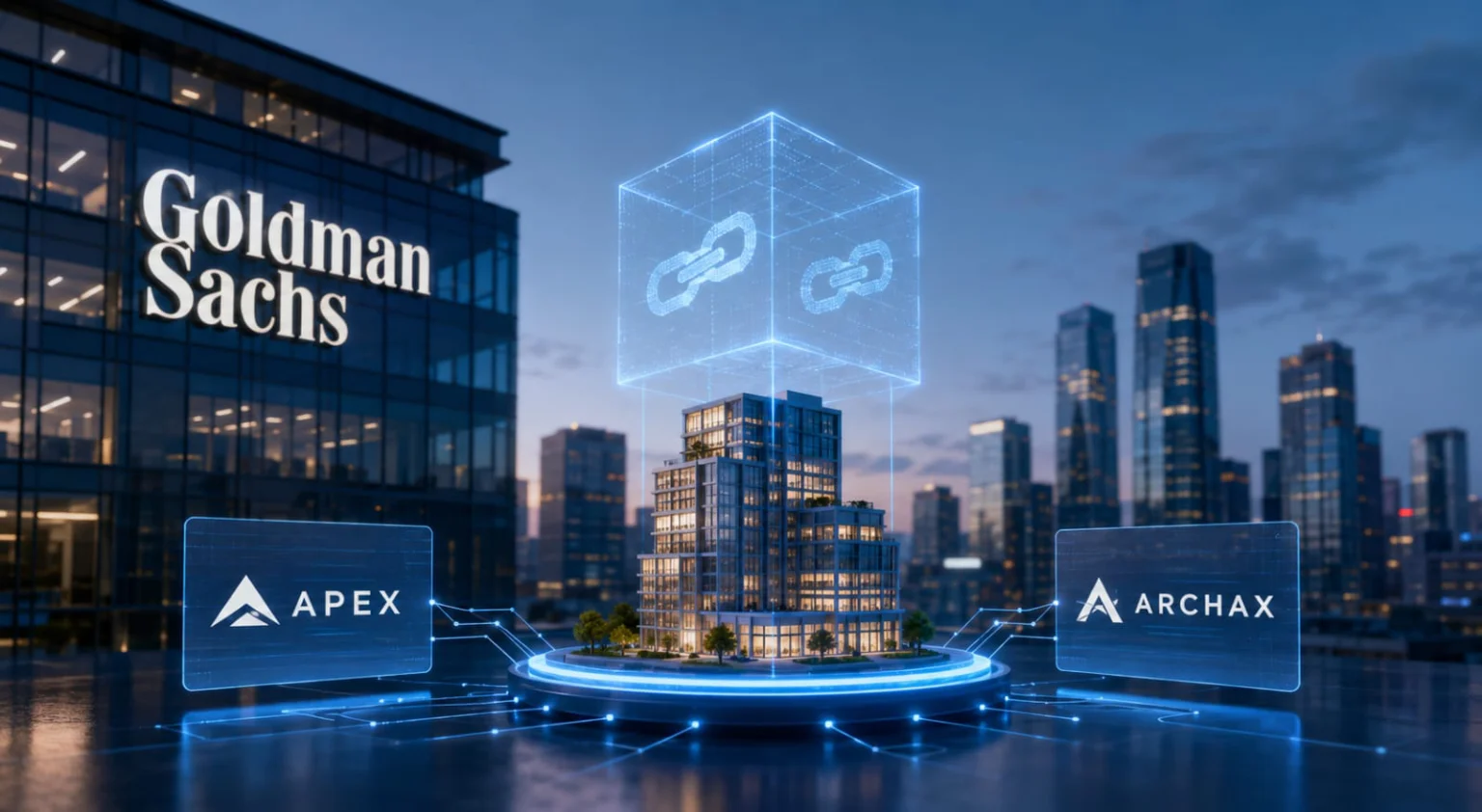 Goldman Sachs is teaming with Apex and Archax for a tokenized real estate fund