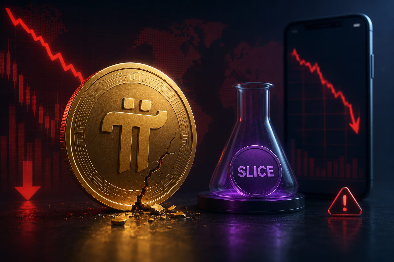 Pi Network Launches SLICE Test Token as PI Struggles at All-Time Lows