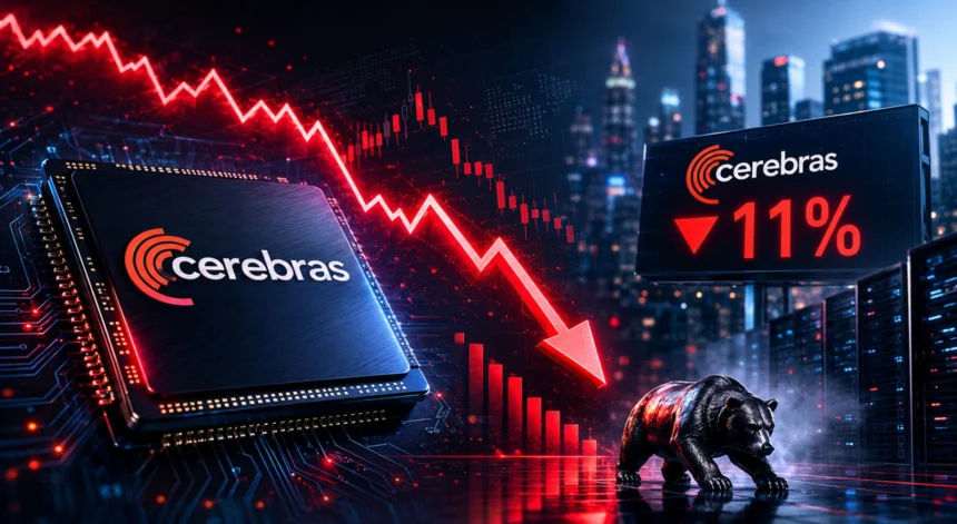 AI chipmaker Cerebras down 11% after first public earnings report