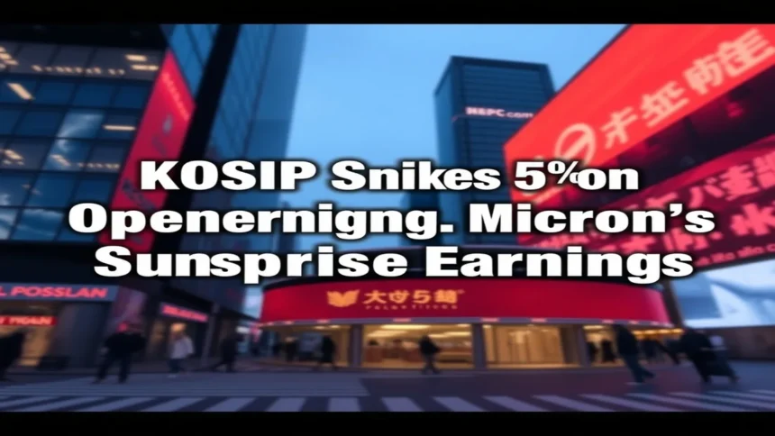 KOSPI Spikes 5% on Opening, Riding Micron’s Surprise Earnings