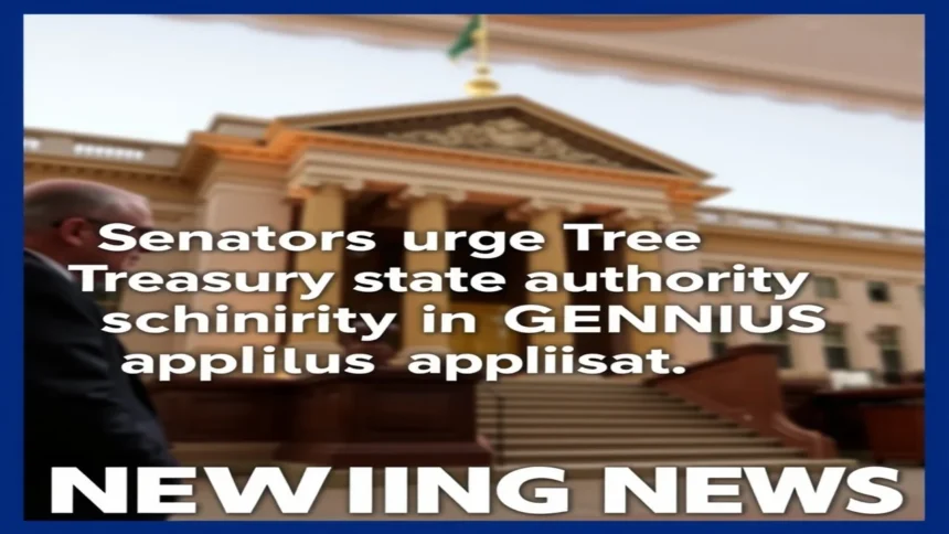 Senators urge Treasury ensure state authority in GENIUS application