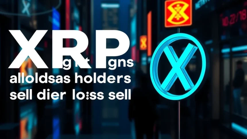 XRP market shows signs of capitulation as holders sell at loss